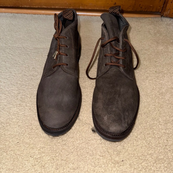 Billy Reid Dark Brown Suede Boots Vibram Soles (NIB) - Picture 4 of 6